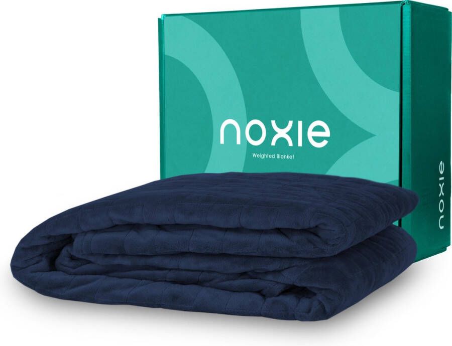 Noxie Premium Hoes voor Verzwaringsdeken Kind Weighted Blanket Minky Duvet Cover 100x150cm Blauw