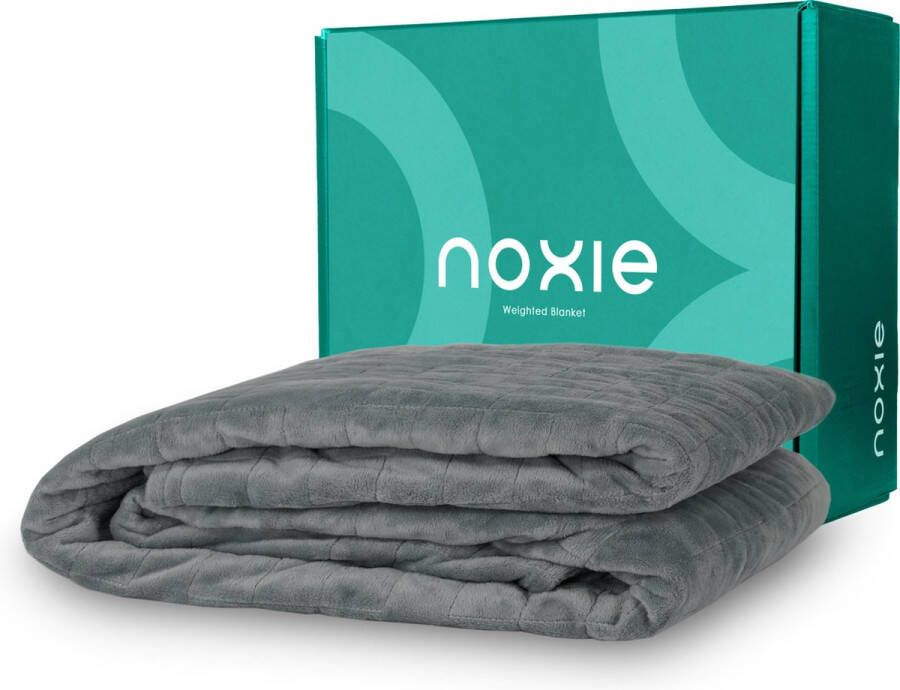 Noxie Premium Hoes voor Verzwaringsdeken Kind Weighted Blanket Minky Duvet Cover 100x150cm Grijs