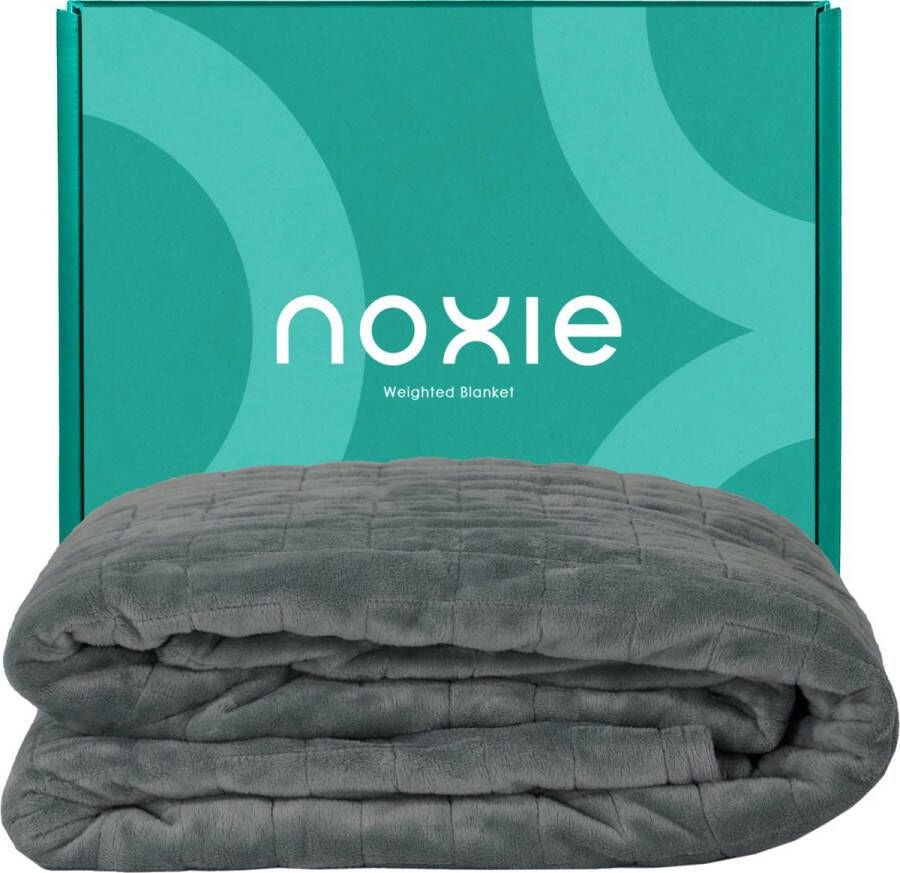 Noxie Premium Hoes voor Verzwaringsdeken Weighted Blanket Minky Duvet Cover 150x200cm Grijs