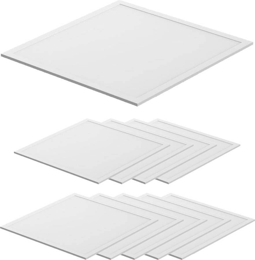 Noxion Voordeelpak 10x LED Paneel Ecowhite V2.0 36W 3800lm 865 Daglicht 60x60cm UGR