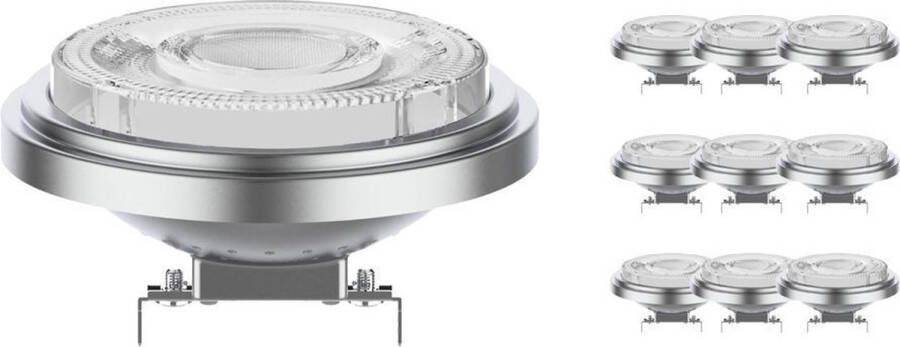 Noxion Voordeelpak 10x LED Spot G53 AR111 11.7W 800lm 24D 930 Warm Wit Beste Kleurweergave Dimbaar Vervangt 75W