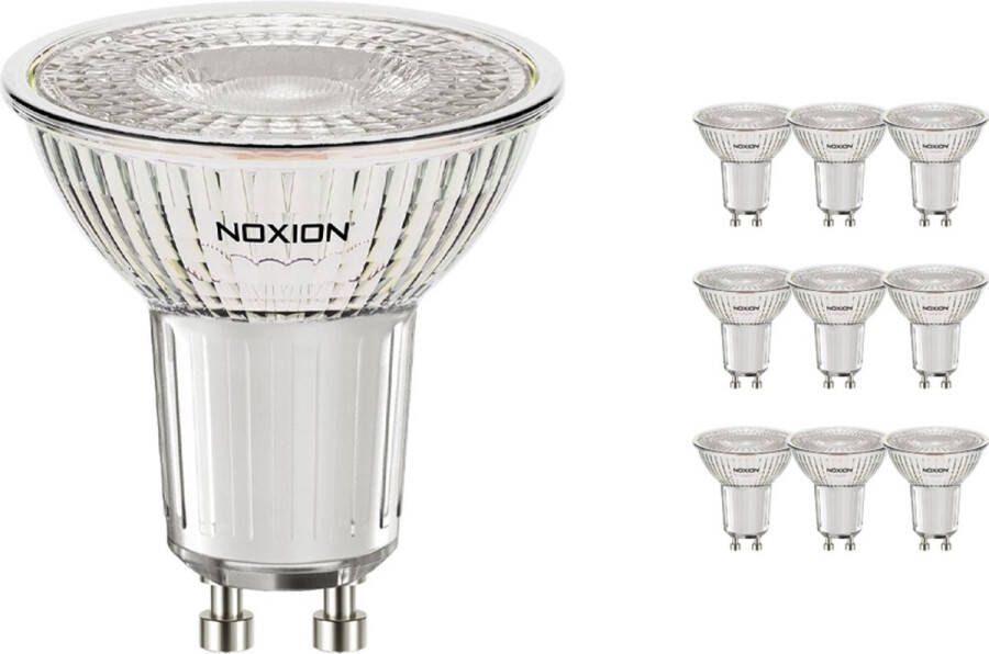 Noxion Voordeelpak 10x Led Spot Gu10 Par16 3w 230lm 36d 830 Warm Wit | Dimbaar Vervangt 35w