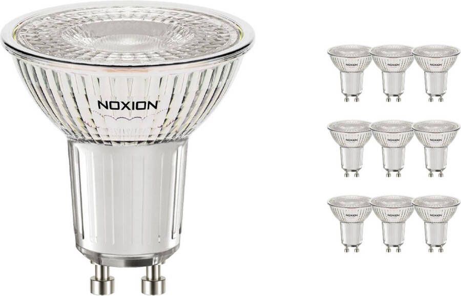 Noxion Voordeelpak 10x Led Spot Gu10 Par16 4.6w 345lm 36d 840 Koel Wit | Dimbaar Vervangt 50w