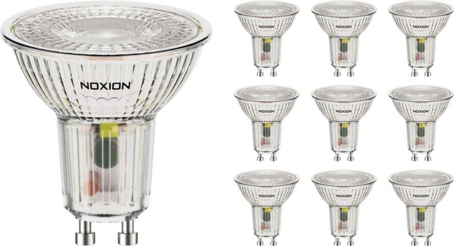 Noxion Voordeelpak 10x Led Spot Gu10 Par16 5.5w 560lm 36d 830 Warm Wit | Vervangt 80w