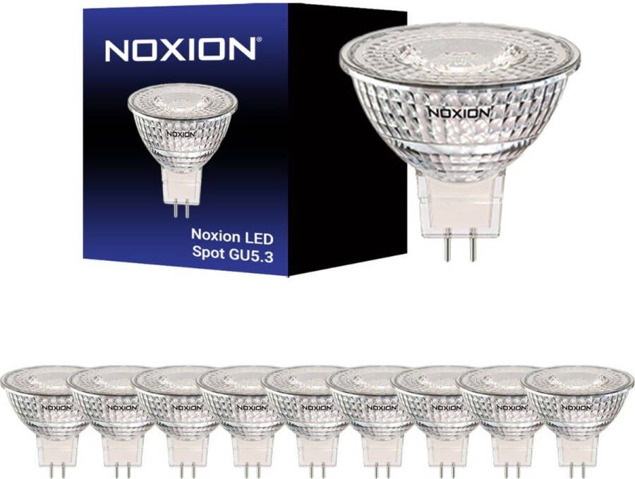 Noxion Voordeelpak 10x Led Spot Gu5.3 Mr16 3.4w 345lm 36d 840 Koel Wit | Vervangt 35w