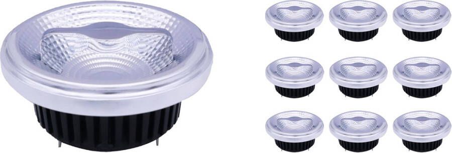 Noxion Voordeelpak 10x Lucent LED Spot G53 AR111 12W 600lm 40D 927 Zeer Warm Wit Beste Kleurweergave Vervangt 50W