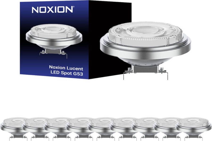 Noxion Voordeelpak 10x Lucent LED Spot G53 AR111 7.2W 450lm 40D 918-927 Dim naar Warm Beste Kleurweergave Dimbaar Vervangt 50W