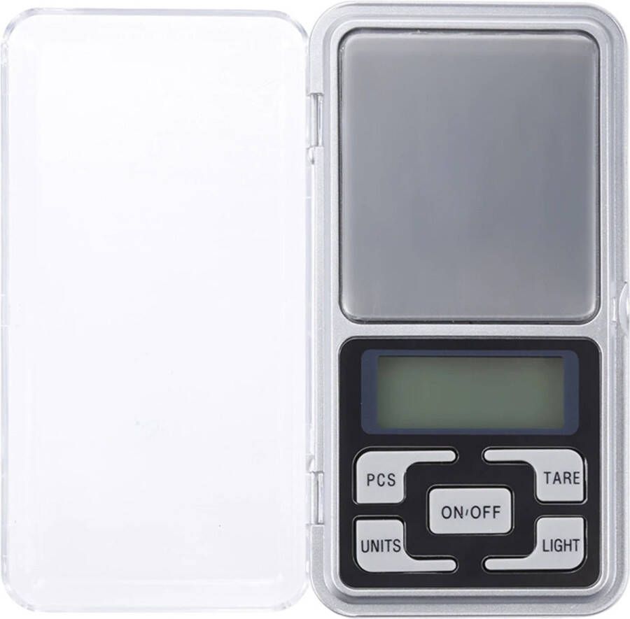 NoXx Digitale Precisie Keukenweegschaal Pocket Weegschaal Tarra- en Telfunctie 0 01 200 gram