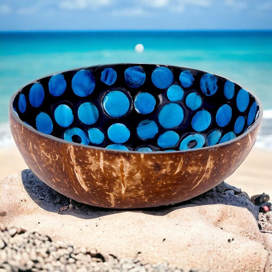 NOYA 1x Kokosnoot Kom Ø 14CM Cocosbowl Tapasschaal Schaaltje