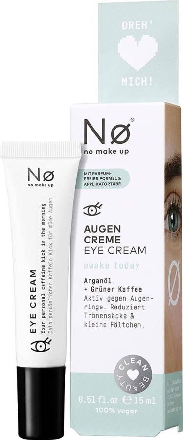 NQ cosmetics Nø Cosmetics Oogcrème wakker vandaag 15 ml