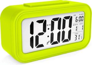 Merkloos Sans marque AC18 Clocks digitale wekker Alarmklok Inclusief temperatuurmeter Met snooze en verlichtingsfunctie Groen