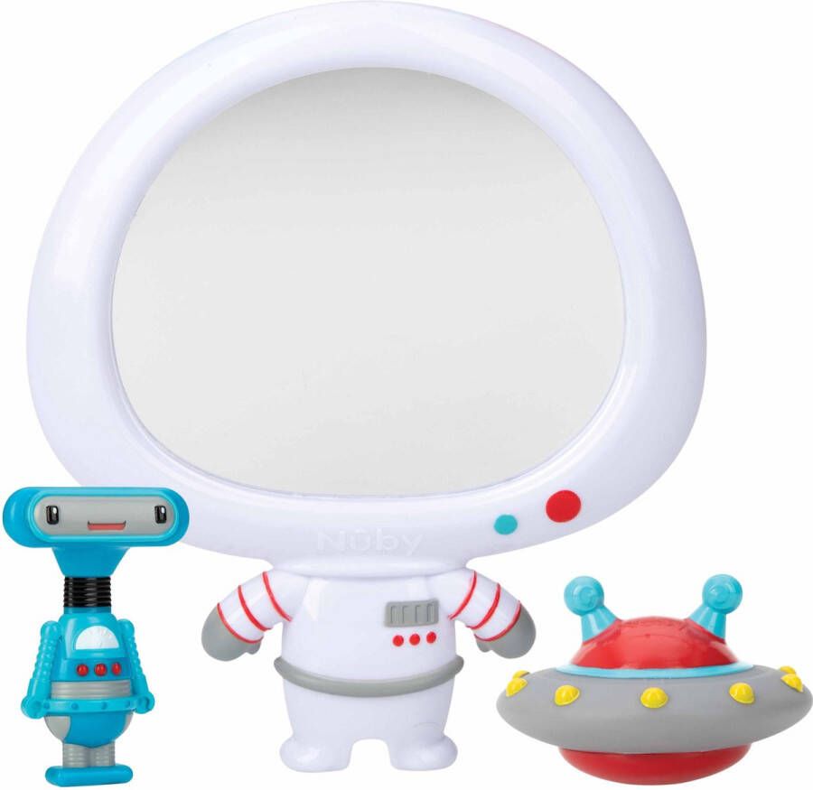 Nûby Badspeelgoed Astronaut spiegelset badspeeltje 12+ maanden