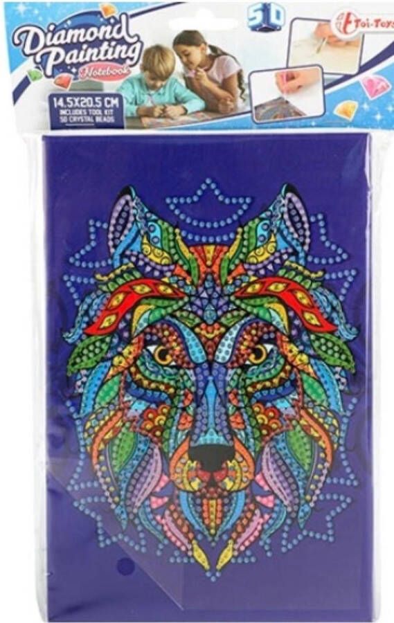 Nugar Notitieboek Diamond Painting Wolf