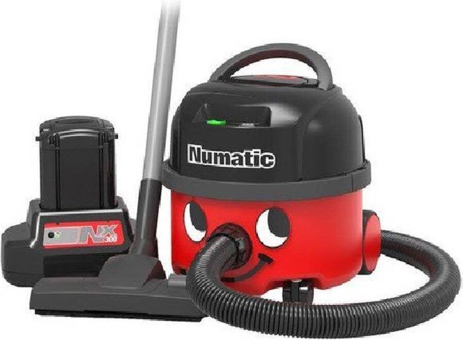 Numatic Batterijstofzuiger NBV190-NX Stofzuiger met zak Rood