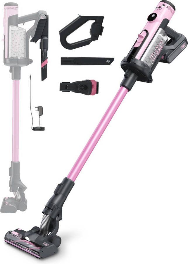 Numatic Hetty100pink Hetty Quick Draadloze Steelstofzuiger pink Met zak