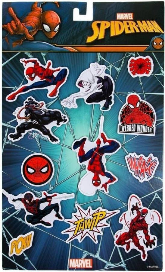 Numskull Marvel Spider-Man Fridge Magnets 12-Pack