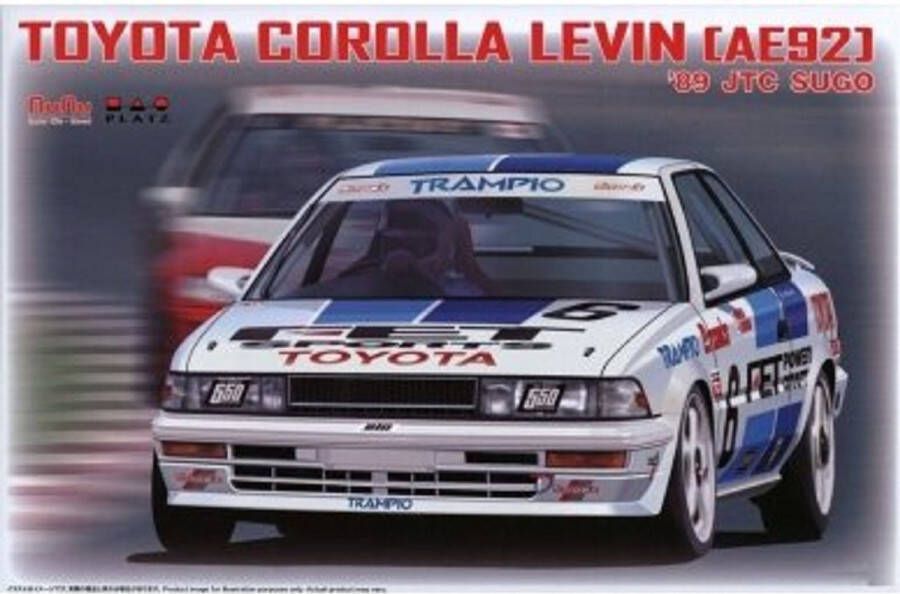 NUNU 1:24 24039 Toyota Corolla Levin AE92 89 JTC SUGO Plastic Modelbouwpakket