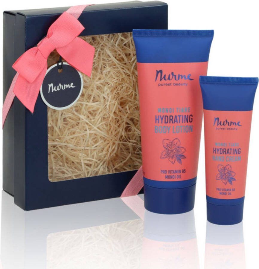 Nurme Monoi Indulgence Gift Set Exotic Hand Cream & Body Milk Deeply Moisturizing & Nourishing