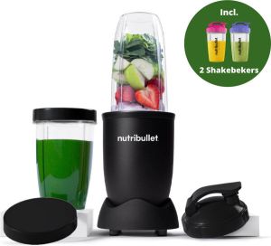 NutriBullet Exclusive Blender 900 Watt Smoothie Maker Incl. To Go Shakebekers met Blenderbal Zwart