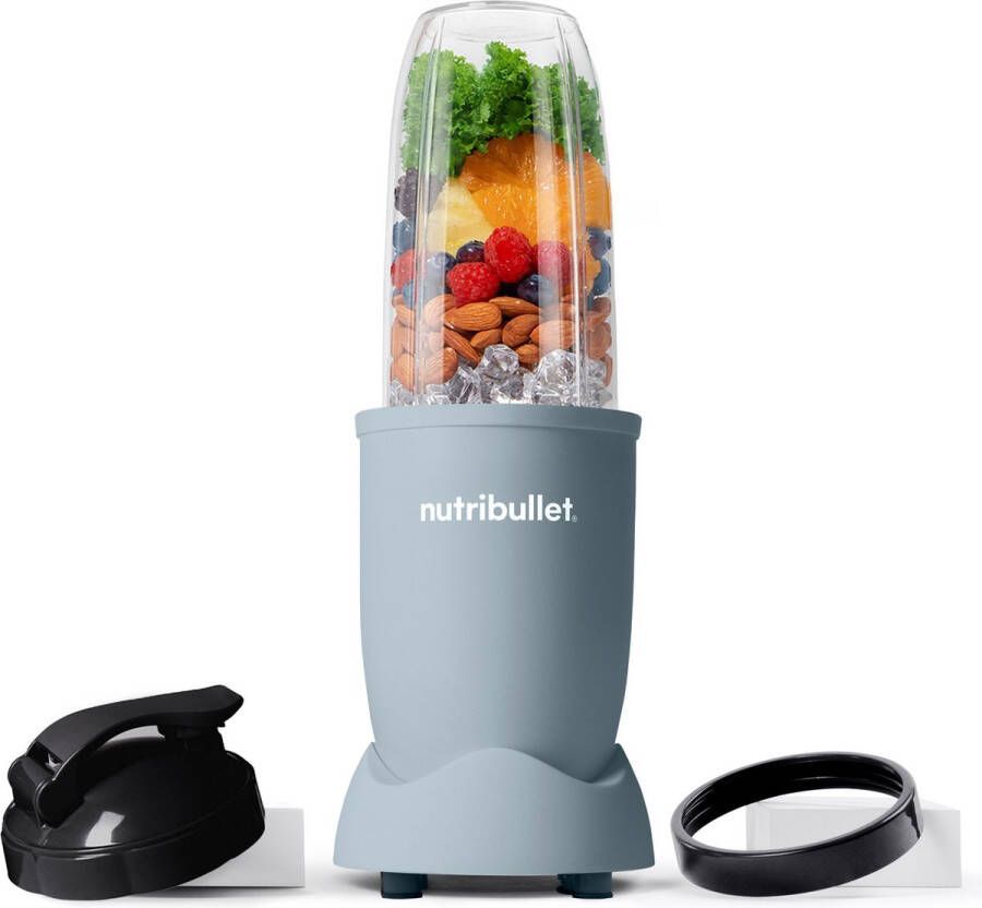 NutriBullet Exclusive Pastel Blender 900 Watt Smoothie Maker Incl. To Go Accessoires & Digitaal Receptenboek Stone