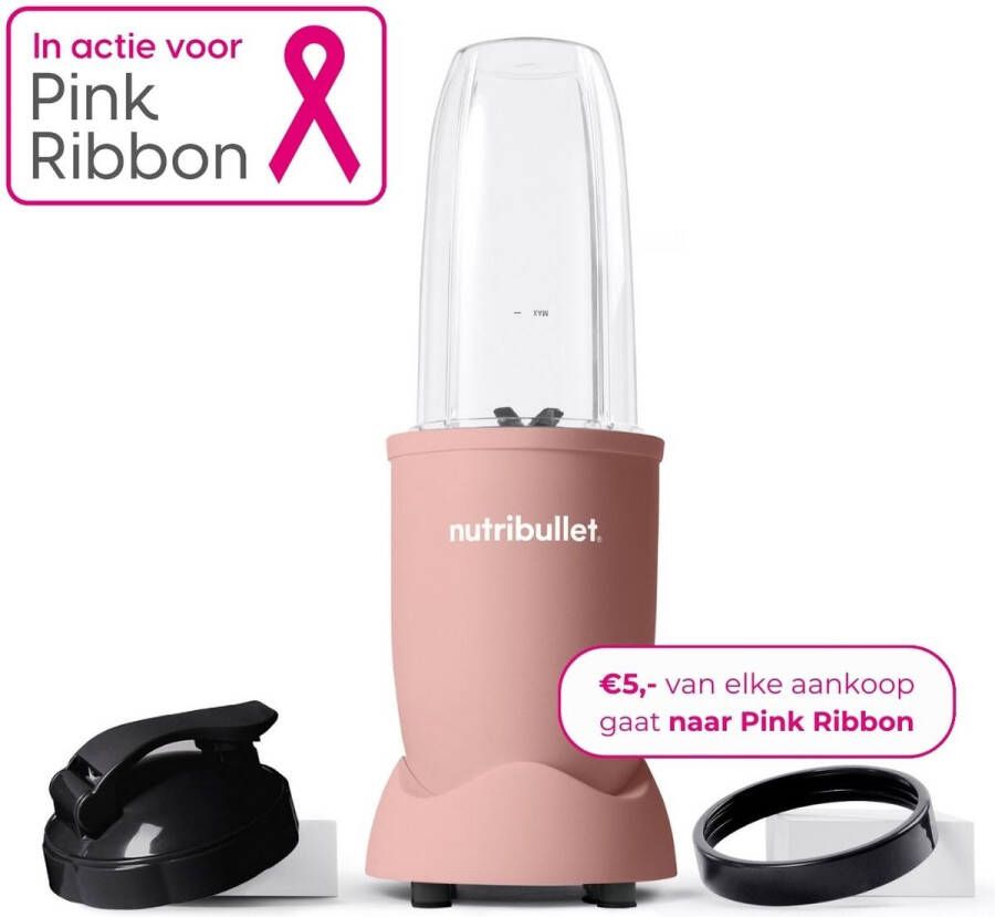 NutriBullet Exclusive Pastel Blender 900 Watt Smoothie Maker Incl. To Go Accessoires & Digitaal Receptenboek Clay
