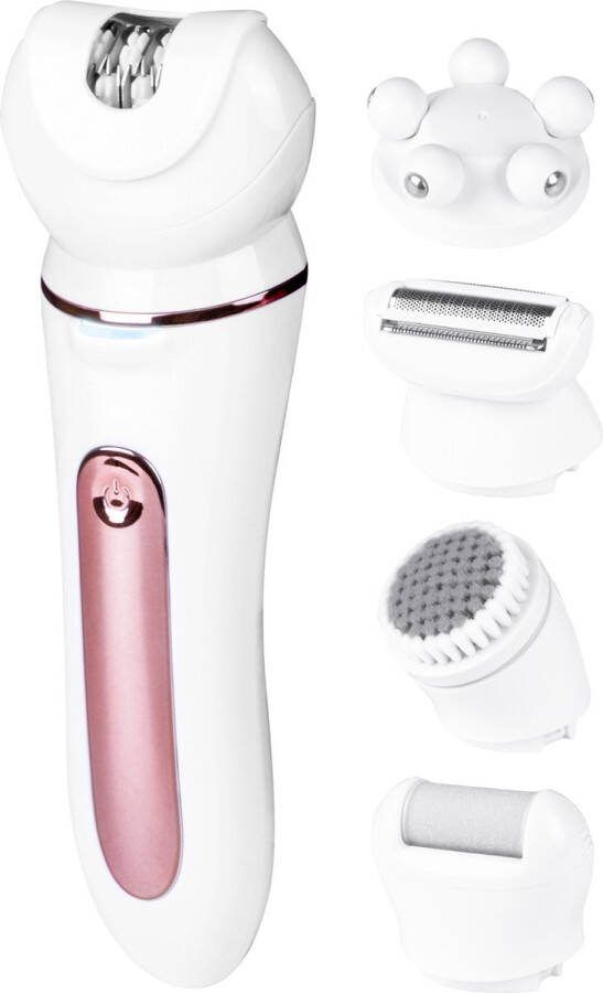 Nuvance Epileerapparaat dames Epilator Gezicht 5 Opzetstukken Epilators Gezichtsreiniger Gezichtsepilator Vrouw Ontharingsapparaat Usb Oplaadbaar