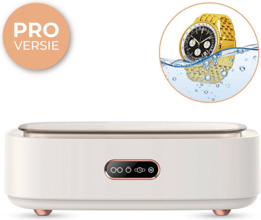 Nuvance Luxe Ultrasoon Reiniger Reinigingsapparaat voor Sieraden en Brillen Ultrasone Ultrasonic Cleaner 300ml