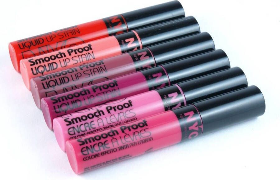 Nyc N.Y.C. New York Color Smooch Proof lipgloss Voordeelpakket 6 stuks