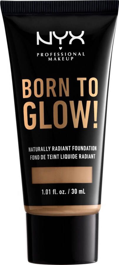 NYX Professional Makeup Born To Glow! Naturally Radiant Foundation Caramel BTGRF15 Foundation 30 ml