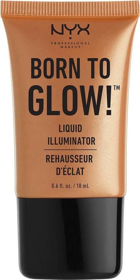NYX Professional Makeup Born To Glow Liquid Illuminator Pure Gold Vloeibare Highlighter 18 ml