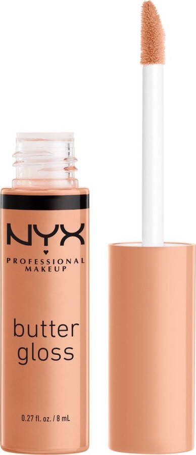 NYX Professional Makeup Butter Lip Gloss Fortune Cookie Glanzende Lipgloss Nude Tint
