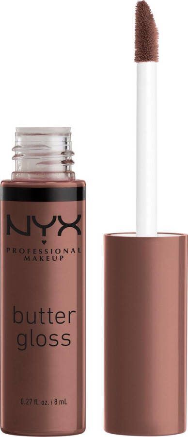 NYX Professional Makeup Butter Lip Gloss Ginger Snap Glanzende Lipgloss Bruin