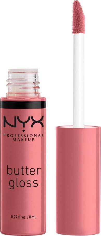 NYX Professional Makeup Butter Lip Gloss Tiramisu Glanzende Lipgloss Roos