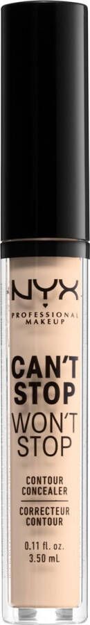 NYX Professional Makeup NYX PMU Professional Makeup Can't Stop Won't Stop Contour Concealer Light Ivory CSWSC4 Concealer 3 5 ml