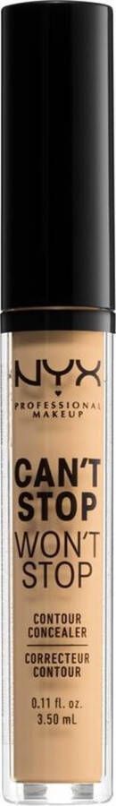 NYX Professional Makeup Can't Stop Won't Stop Contour Concealer True Beige Concealer 3 5 ml