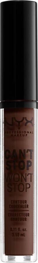 NYX Professional Makeup NYX Profes Can't Stop Won't Stop Contour Concealer Deep Espresso Concealer 3 5 ml