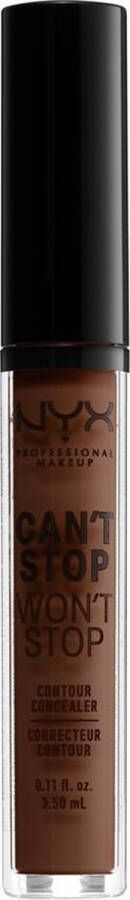 NYX Professional Makeup Can't Stop Won't Stop Contour Concealer Deep Walnut CSWSC22.7 Concealer 3 5 ml