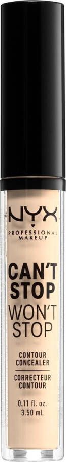 NYX Professional Makeup Can't Stop Won't Stop Contour Concealer Pale CSWSC1 Concealer 3 5 ml