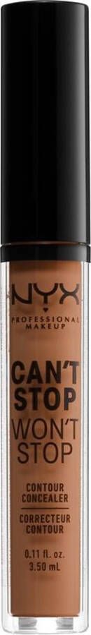 NYX Professional Makeup Can't Stop Won't Stop Contour Concealer Warm Caramel CSWSC15.7 Concealer 3 5 ml