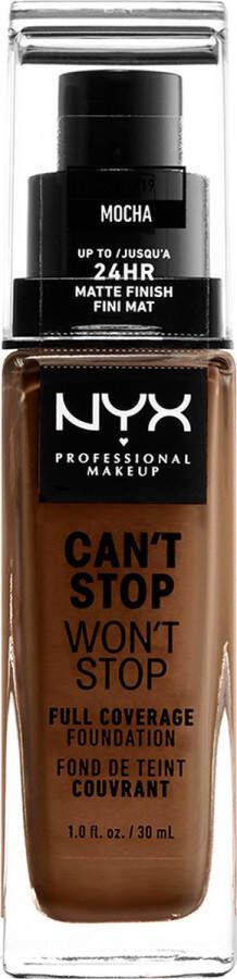 NYX Professional Makeup Can't Stop Won't Stop Full Coverage Foundation Mocha CSWSF19 Foundation 30 ml
