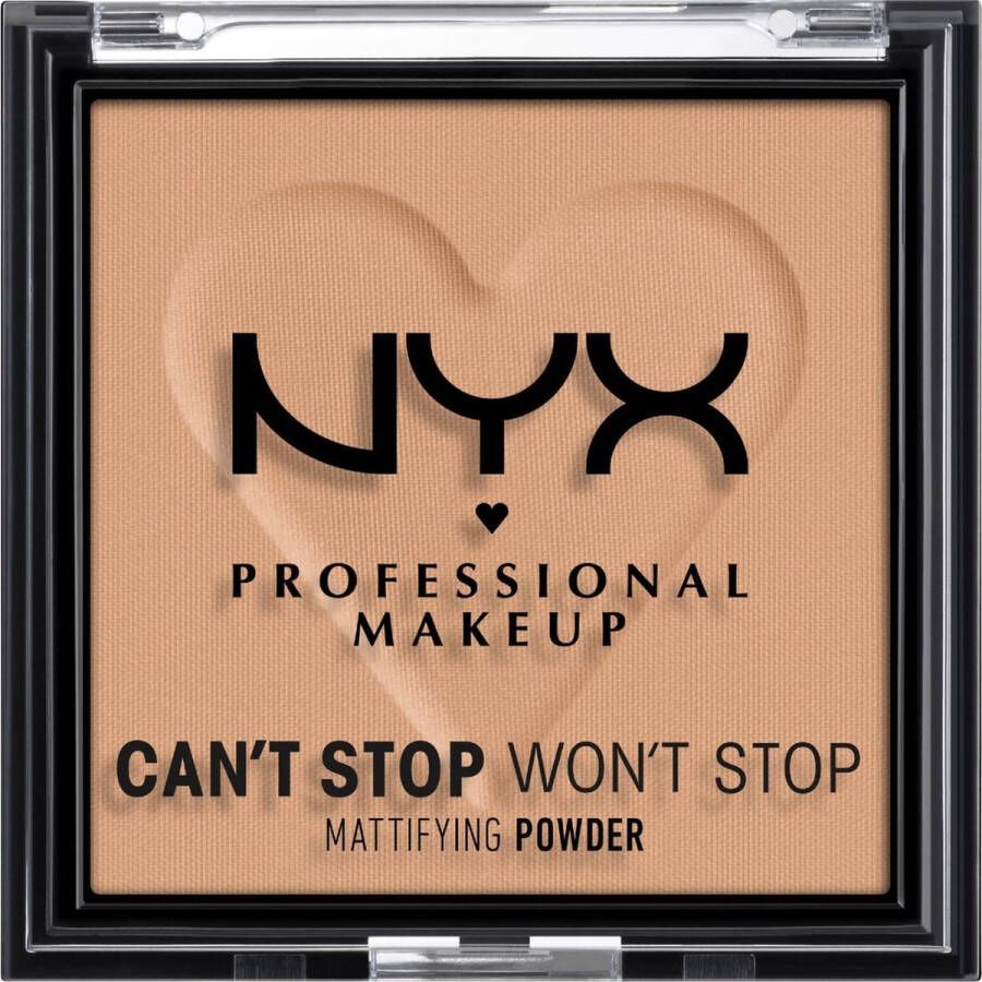 NYX Professional Makeup Can't Stop Won't Stop Mattifying Gezichtspoeder Tan