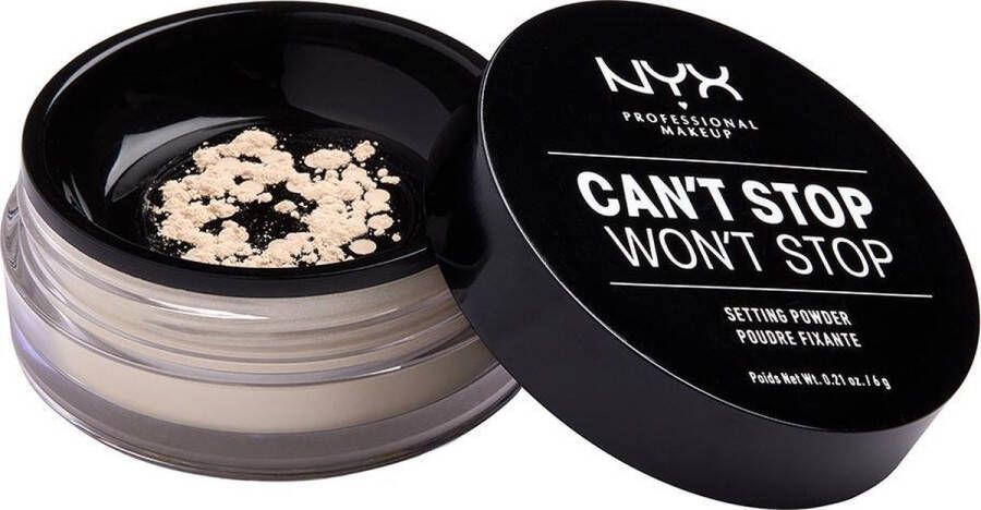 NYX Professional Makeup Can't Stop Won't Stop Setting Powder Light CSWSSP01 Powder 6 gr
