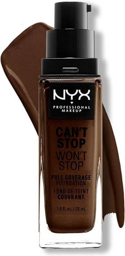 NYX Professional Makeup Crème Make-up Basis NYX Can't Stop Won't Stop Deep Ebony 30 ml