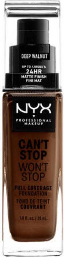 NYX Professional Makeup Crème Make-up Basis NYX Can't Stop Won't Stop deep walnut (30 ml)