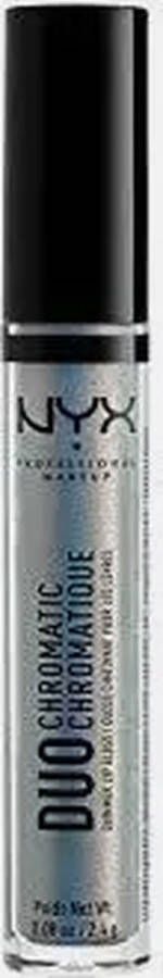 NYX Professional Makeup Duo Chromatic Lipgloss Day Club Lichtblauwe Basis met Roze Lavendelkleurige Parel