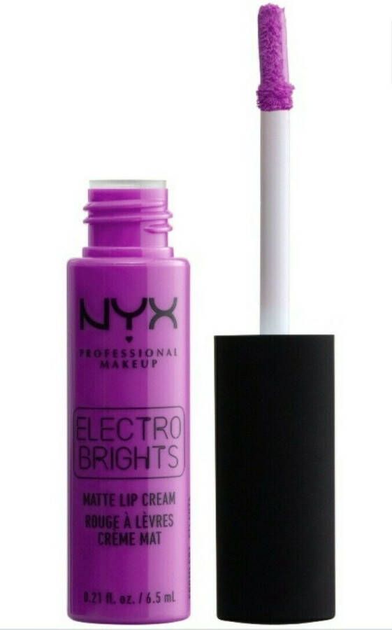 NYX Professional Makeup Electro Brights Matte Lip Cream Florence EBRMLC04 Lippenstift Paars 6.5 ml
