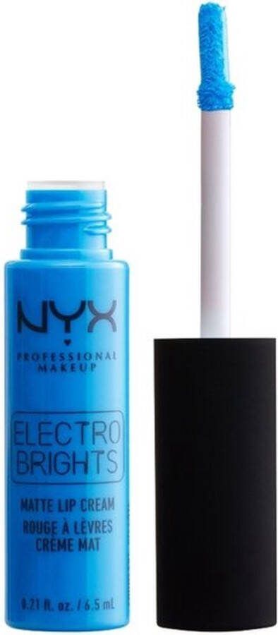 NYX Professional Makeup Electro Brights Matte Lip Cream Tulum EBRMLC05 Lippenstift Blauw 6.5 ml