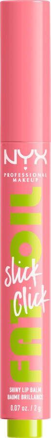 NYX Professional Makeup Fat Oil Slick Click Clout lippenbalsem roze parel nude 2g