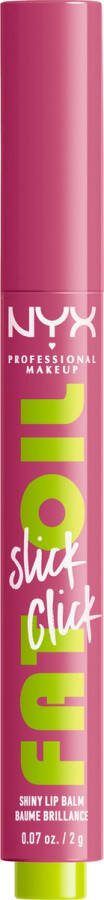NYX Professional Makeup Fat Oil Slick Click DM Me lippenbalsem lila roze 2g