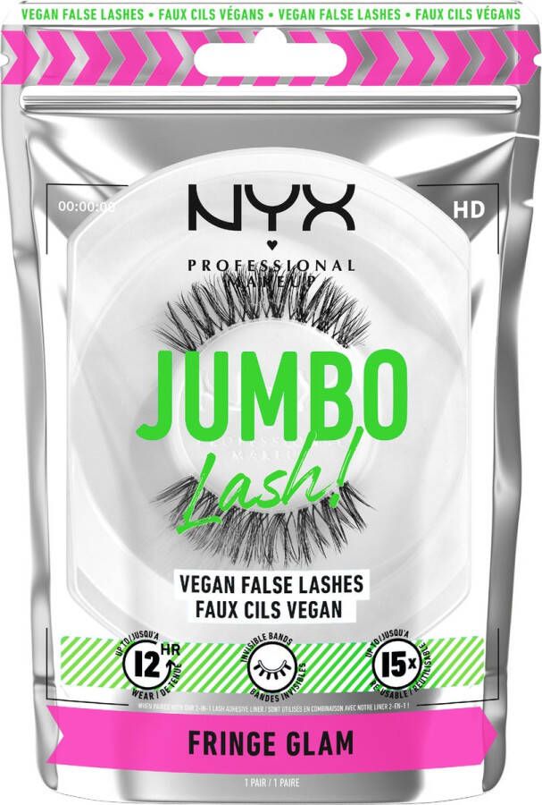 NYX Professional Makeup Jumbo Lash! Vegan False Lashes LGLA04 Fringe Glam